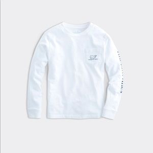 Vineyard Vines boys size 6 LS Pocket Tee